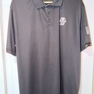 Boston College Colosseum Men's Gray Polo Shirt